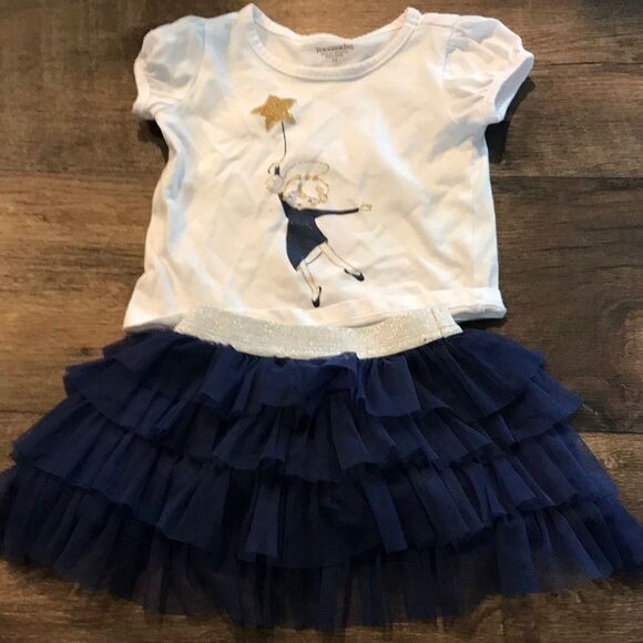 Tough Skins Size 2 Blue Ruffle Skirt and Top - Picture 2 of 13